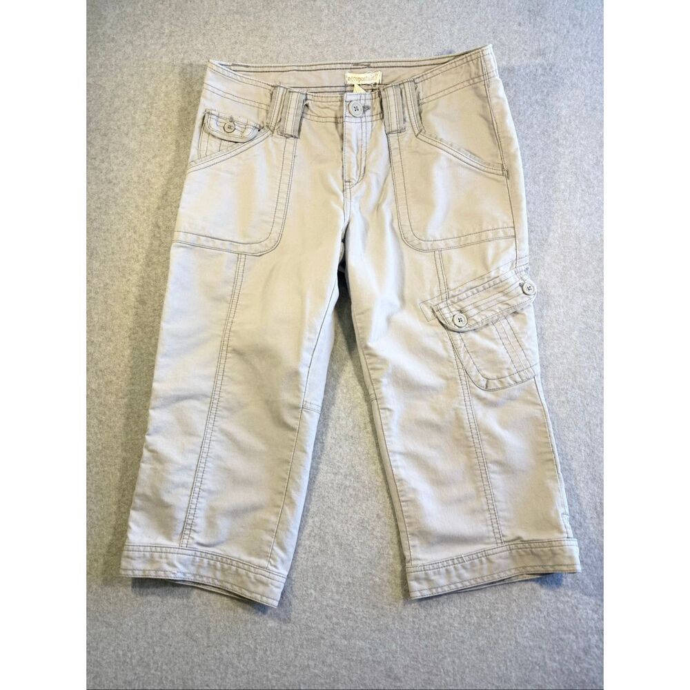vtg y2k aeropostale grey cargo capri 7